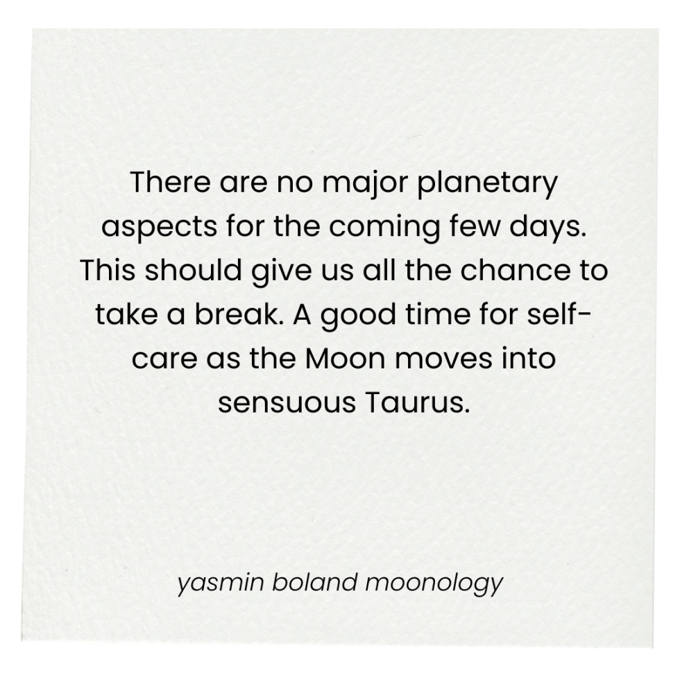 there are no major planetary aspects