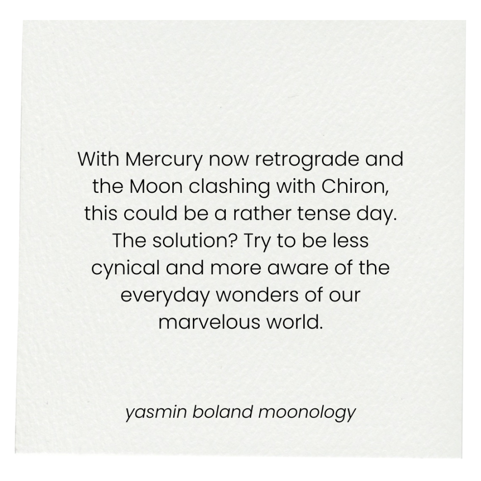 With Mercury now retrograde