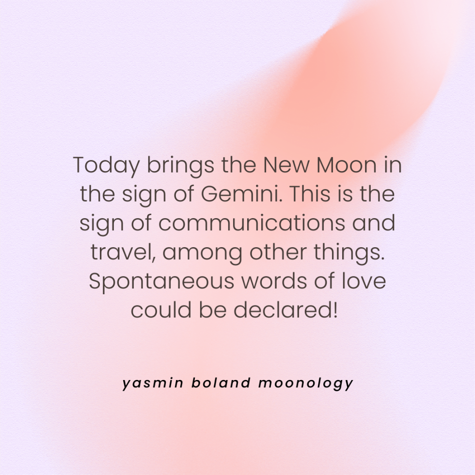 Today brings the New Moon