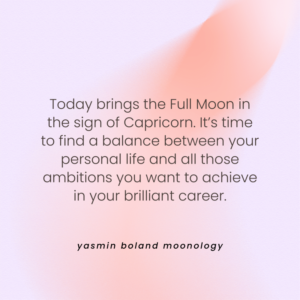 Today brings the Full Moon