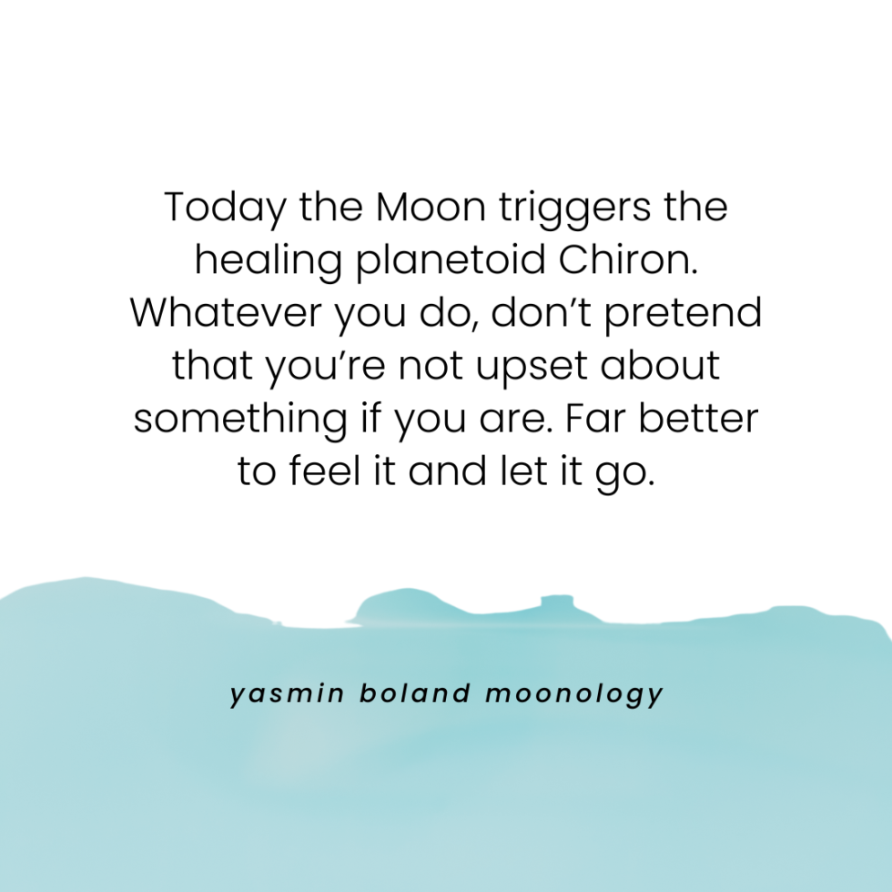 Today the Moon triggers the healing