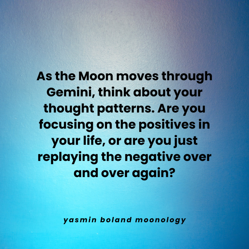 As the Moon moves through Gemini