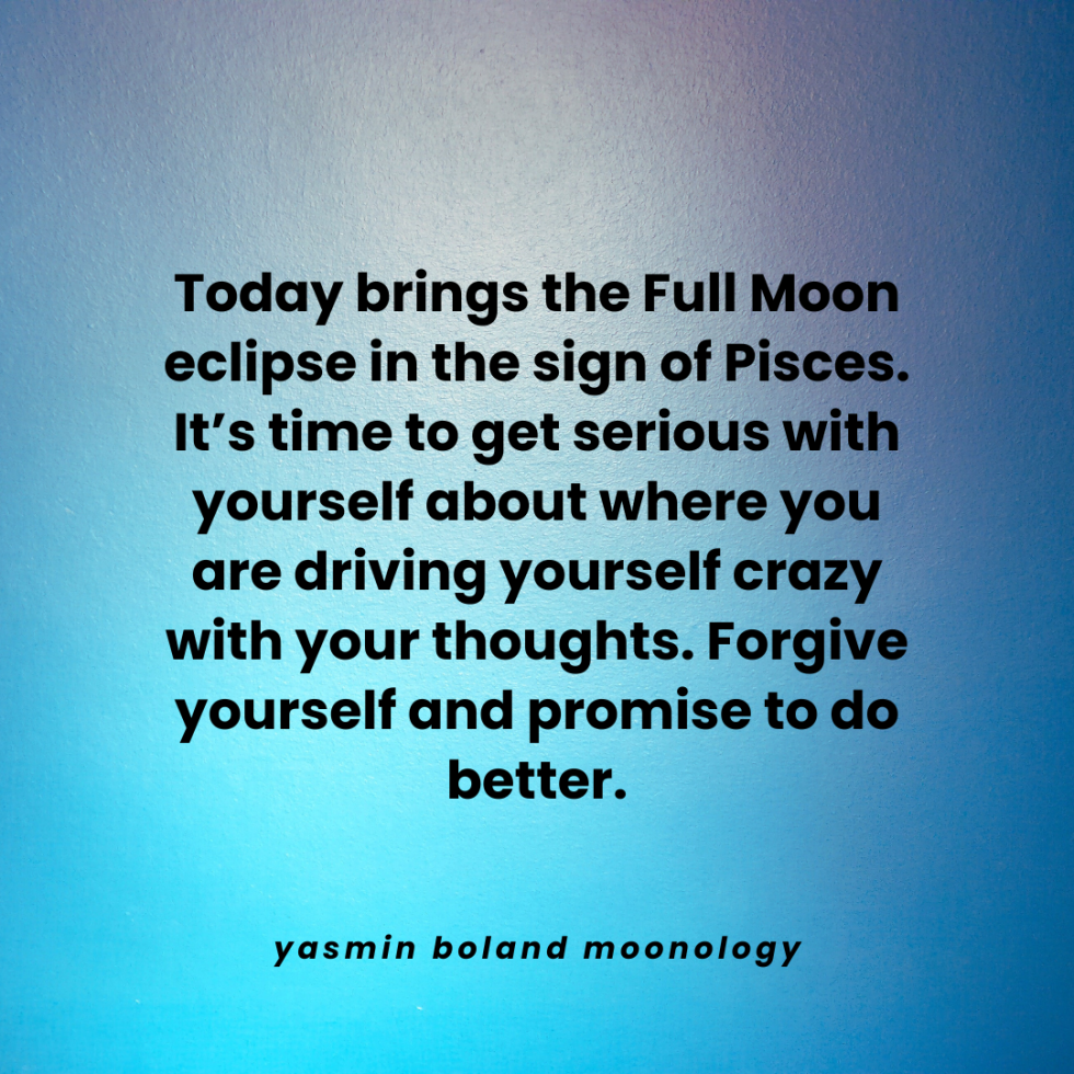 Today brings the Full Moon eclipse